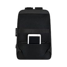 Eva Sert Kabuk Motosiklet Sırt Çantası, Siyah, Usb Girişli, Şifreli Kilitli, Notebook Ve Tablet Bölmeli, Gizli Arka Cepli, Çok Fonksiyonlu 4296