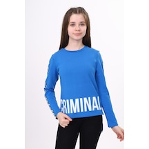 Toontoy Kids Toontoy Kız Çocuk Criminal Baskılı İki Kolu Şeritli Tişört Saks