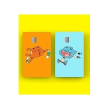 Gumball Kredi Kartı Sticker Kaplama, 2'li Abanoz