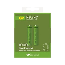 Gp Recyko 950 Mah Aaa Şarj Edilebilir İnce Kalem Pil 2'li Paket