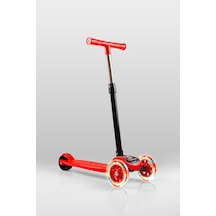 T212-K Katlanabilir Led Işıklı Scooter / 4 Kademe Ayarlanabilir Yükseklik Ayarı (55-70cm)/ Arka Fren