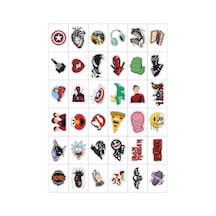 Metal - Gotik- Fairy Karışık Fügürler 4 No 36 Adet Sticker Seti Diğer