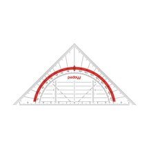 Helit M028600 Gönye Geo-flex, 16 Cm, Şeffaf