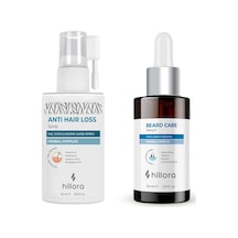 Hillora Saç Dökülmesine Karşı Sprey 60ml & Sakal Bakım Serumu 30ml Seti