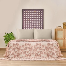 Soft Belloria Çift Kişilik Yatak Örtüsü - Kiremit - 220x255 Cm Çok Renkli