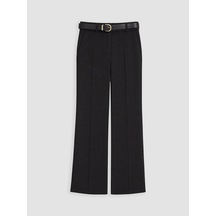 Lcw Everyday Siyah Kemerli Kadın Pantolon