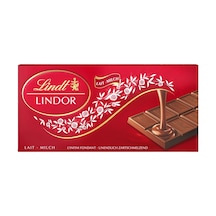 Lindt Lindor Tablet Çikolata 100 G Sütlü İsviçre Kalitesi 3'li Ekonomik Paket - 3 Adet Tarı