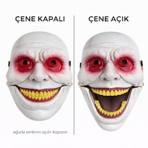 Go İthalat Hareketli Çene Mekanizmalı Korku Maskesi Kırmızı 14+ Yaş