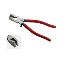 Youmex 8 İnç Cam Kenar Düzeltici Pense - Kırmızı Saplı Düz Ağızlı, Cam İşçiliği İçin Özel Tasarlanmış Dayanıklı Araç