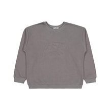 Civil Boys Ayı Nakışlı 10-13 Yaş Sweatshirt - Gri