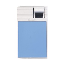 Caseti Tek Torch Perde Alev Mavi Gümüş Metal Puro Çakmağı 38669252