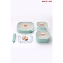 Neoflam Fika Comfort Yeşil Tencere Ve Tava Seti