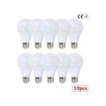 10 Adet 9 Watt E27 Duylu Led Ampul - Gün Işığı - 10'lu Paket
