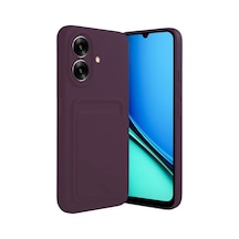 Realme Note 60 Uyumlu Kelvin Kartvizitli Silikon - Derin Mor