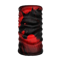 Bebo Store Extreme Outdoor Spor , Motorcu Ve Bisiklet Kullananlara Özel Desenli Buff Boyunluk Bandana Balaklava Kurt-194 Çok Renkli