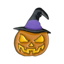 Cadılar Bayramı Bal Kabağı Halloween Hediyelik Rozet 1924
