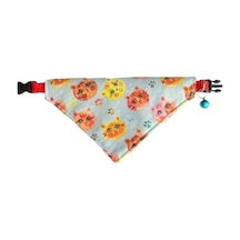 Cocopet Kedi Desenli Ayarlanabilir Fular Bandana Kedi Tasması