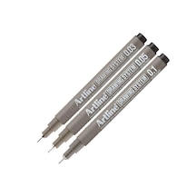 Teknik Çizim Kalemi 0.03-0.05 - 0.1 Mm Siyah 3 Lü Set Artline Drawing Teknik Çizim Kalemi