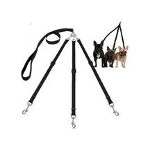 Naylon Dokuma Üç Başlık Bir Sürükleme Üç Köpek Tasma Kare Yuvarlak Halat Evcil Hayvan Çekme Kemeri Köpek Zinciri Güçlü Güvenlik Köpek Tasmaları