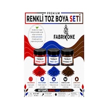 3'lü Set Premium Parafin Soya Wax Toz Mum Boyası Hobi Seti - 10 Cc Kırmızı, Mavi, Kahverengi Bkfab3kmkh10g Çok Renkli