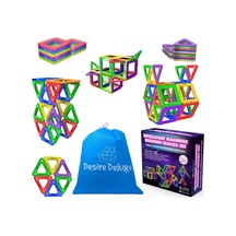 Desire Deluxe Manyetik Blok Seti / Stem &amp Montessori Eğitim Seti / Okul Öncesi Ve İlkokul Çocukları İçin Sın