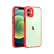 Zore İphone 12 Uyumlu Ogaa Kaff Kılıf-kırmızı