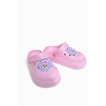 Adımist Çocuk Unisex Işıklı Kaydırmaz Rahat Taban Deniz, Havuz , Banyo, Günlük Yürüyüş Terliği Pembe