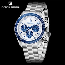 Pagani Design Pd-1701 Speedmaster Moonwatch 40mm Vk63 Kronograf Kuvars Saat Safir 100m Su Geçirmez Erkek Kol Saat Mavi Diğer