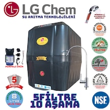 Lg Chem Cool Siyah 8lt 5fl Pompalı 10 Aşama Su Arıtma Cihazı