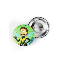 Wasp - 44 Mm İğneli Çanta Rozeti - 5 Adet Diğer
