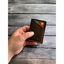 Taba Minimal El Yapımı Hakiki Deri Kartlık Taba
