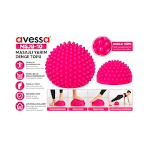 Avessa Msjb-10 Masajlı Yarım Denge Topu Pembe