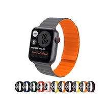 ​​​Apple Uyumlu  Watch 38 MM 40 MM 41 MM Kordon Renkli Strap Deri Loop Kordo