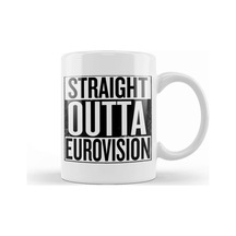 Straight Outta Eurovision Kupa Bardak Porselen Karışık
