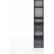 Arges Dolap 4 Raflı 4 Çekmeceli 44x30x221 Antrasit-antrasit Antrasit Arges Dolap 4 Raflı 4 Çekmeceli 44x30x221 Antrasit-antrasit Antrasit