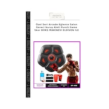 Özel Seri Arcade Eğlence Salon Gereci Vuruş Aleti Punch Game Skor Boks Makinesi Eldiven İle
