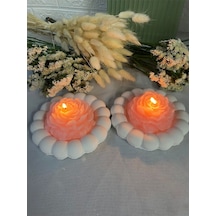 Bernami Mum Pinterest 2 Li Şakayık Mum Tabak Mum Set Diğer
