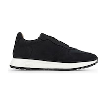 Tamer Tanca Erkek Hakiki Deri Siyah Nubuk Sneakers & Spor Ayakkabı 1145 2028 Erk Ayk Y26 Sıyah Nbk