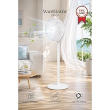 Delux Serisi Vantilatör 7 Pervaneli 14 Inc 45w Sf01 Beyaz Ev Ferahlık Alıcı