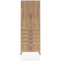 Arges Dolap 4 Raflı 4 Çekmeceli 4 Kapaklı 88x30x243 Aytaşı-çam Aytaşı