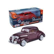 Motormax Model Araba 1 24 1939 Chevrolet Coupe Bordo