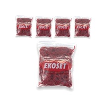 Kırmızı Toka Lastiği 500 Gr 5'li Paket