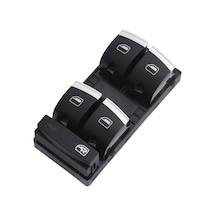 AUDİ A4 SOL DÖRTLÜ CAM AÇMA DÜĞMESİ ANAHTARI KROM 2004-2013
