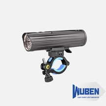 Wuben B2 1300 Lümen Şarj Edilebilir Bisiklet Led Ön Farı - Type-c & Powerbank Özellikli Alüminyum Gövde Bisiklet Işığı Siyah