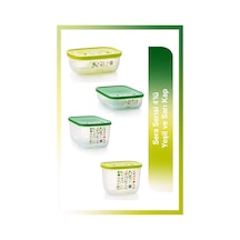 Tupperware Sera Serisi 4'lü Yeşil ve Sarı Kap