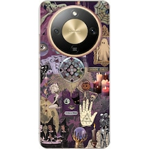 Honor Magic 8 Lite Uyumlu Hallowen Cadılar Astroloji Baskılı Silikon Kılıf Renkli