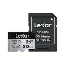 Professional 512gb 205 Mb/s Silver Plus Microsd Hafıza Kartı Siyah