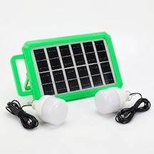 2 Ampullü Solar Panelli Powerbank Özellikli Kamp Işığı Seti Güneş Enerjili Led Kamp Aydınlatma Sistemi, Taşınabilir Şarjlı Çadır Lambası, Outdoor Acil Durum Işığı Açık Beyaz
