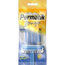 Gillette Permatik Banyo Kullan At Tıraş Bıçağı 5 Adet