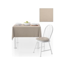 Krem Düz Renk Petek Dokuma Masa Örtüsü 140x180